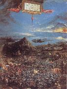 Albrecht Altdorfer The Battle at the Issus oil on canvas